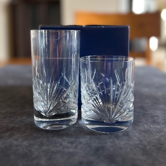Circa early ‘90s Towle crystal glasses, never used